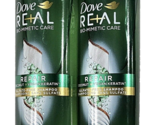 2 Pack Dove Real Bio Metric Care Repair Coconut Vegan Keratin Sulfate Fr... - £20.53 GBP