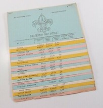 Vintage 1949 Sam Houston Area Council Suggested Budget Boy Scout of Amer... - $11.57