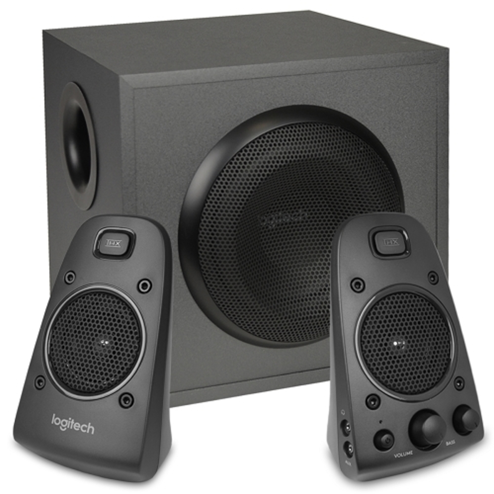 Logitech Z625 3-Piece 2.1 Multimedia Speaker System w/Subwoofer,400W RMS & E - $116.71