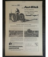 Vintage 1954 International Harvester Farmall Super C Fast-Hitch Original... - £5.21 GBP