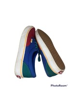 VANS ERA COLOR BLOCK OFF THE WALL CANVAS &amp; LEATHER SKATE SHOES W SIZE 7 - £23.35 GBP