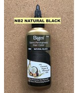 HOYU BIGEN SEMI-PERMANENT COLORS NB2 NATURAL BLACK with COCONUT,ARGAN OILS - £4.81 GBP
