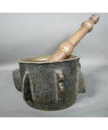 Super Rare Ottoman Empire Turkish Mortar Pestle Apothecary Heavy 18 CM X... - $473.67 CAD
