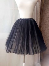 BLACK WHITE Tulle Tutu Skirt Women Custom Plus Size Puffy Tutus image 4