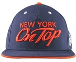 Flat Fitty New York On Top Navy Orange Wiz Khalifa Snapback Baseball Hat... - £23.83 GBP
