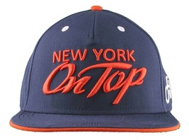 Flat Fitty New York On Top Navy Orange Wiz Khalifa Snapback Baseball Hat... - £23.62 GBP