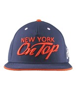 Flat Fitty New York On Top Navy Orange Wiz Khalifa Snapback Baseball Hat... - £23.68 GBP