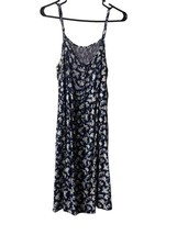 Destiny Maternity Womens Size L  Sundress Blue Floral - £9.95 GBP