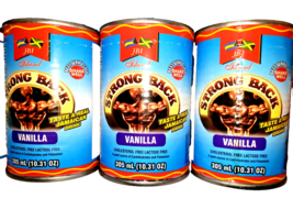 3 Strong Back Energy Drink Vanilla Flavor 305 Ml Each - £22.67 GBP
