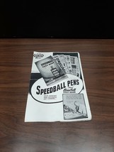 Speedball Pens Tips Advertising Flyer Booklet 1950s Calligraphy Ink Old - £7.41 GBP