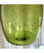 Vtg Bartlett Collins Textured Green Glass Mushroom Cookie Jar Canister N... - $25.00