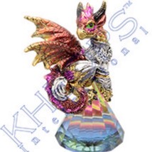 Red Dragon on a Prism Fantasy Figurine  - £13.57 GBP