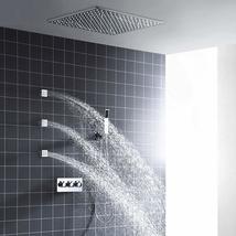 Cascada Luxury 20&quot; Square Ceiling Mounted Thermostatic Shower System With 4 Rain - £1,095.01 GBP+