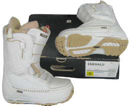 NEW! Burton Emerald Womens Snowboard Boots!  Size 5  White and Tan - $144.99