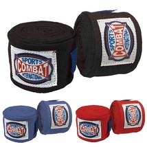 Combat Sports 180&quot; Semi Elastic Boxing Kick MMA Handwraps Hand Wrap Wraps - £8.59 GBP