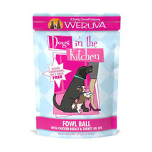 Dogs In The Kitchen Dog Fowl Ball 2.8oz. Pouch (Case of 12) - £28.44 GBP