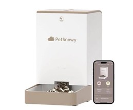 Petsnowy Automatic Pet Feeder, Snow+ Cat Feeder Wifi Enabled, - $54.33