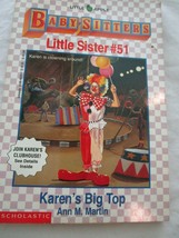 Scholastic Little Apple Babysitters Little Sister #51 Karen&#39;s Big Top Paperback - £4.05 GBP