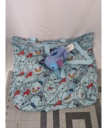 Disney Tsum Stitch Pocket Tote Storage Bag Nylon Stuffed Animal Toy - $8.96