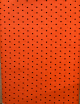 4 yds Bright Orange Fabric with black dots by Jo-Ann - £20.35 GBP