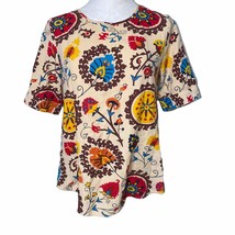 Emery Rose Vintage shirt Floral Print Shirt Pullover Size Large L-26&quot;, b... - $23.97