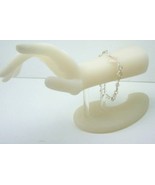 B37 .925 argentium sterling silver bracelet with rose quartz  - $47.96 CAD