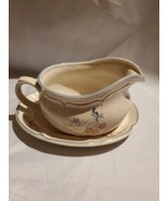 International Stoneware Gravy Boat &amp; dish approx.  6&quot; Lg/Goose picture P... - $31.68