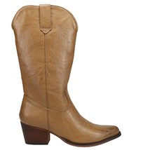 ROPER Nettie Burnished Tan Faux Leather Vamp &amp; Shaft 10 M - $98.01