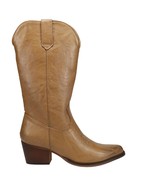 ROPER Nettie Burnished Tan Faux Leather Vamp &amp; Shaft 10 M - $134.47 CAD