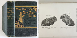 1882 antique COOKBOOK victorian illus Miss Parloa’s jam dessert bread meat fish - £392.67 GBP