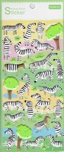 3D Zebra Safari Zoo Animal Kindergarten Sticker Size 19x10 cm/7.5x4 inch - £3.97 GBP