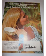 Vintage Breck Fresh Hair Instant Shampoo Girl with Brush Print Magazine ... - £4.71 GBP
