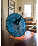 Brass Father Time Sundial with Verdigris Highlights Home Decorative Time... - €85,98 EUR