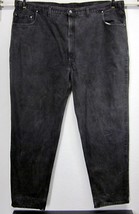 Levi&#39;s Vintage Men&#39;s 545 Loose Fit Big &amp; Tall Black Jeans W52 L34 100% Cotton - £17.15 GBP