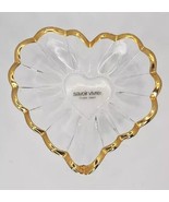 Vtg Savoir Vivre Crystal Gold Trim Heart Shape Trinket/candy Dish-Japan ... - £13.42 GBP