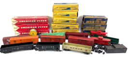 Parts Lot of 15+ American Flyer Trains S Gauge Vintage Train Cars + Boxes - $128.69
