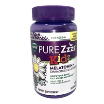 Vicks ZzzQuil Kidz Sleep Aid Pure Zzzs Melatonin 60 Gummies Exp 01/24 &amp; 9/24 - £8.29 GBP