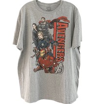 The Avengers Endgame Size 2XL Mens Graphic Tee Shirt Gray Short Sleeve C... - £7.80 GBP