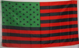 Afro American USA Black Lives Matter BLM USA Rasta Star 3X5 Flag Rough T... - $18.88