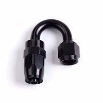 -6 AN 180 Degree Swivel Hose End Fitting Braided &amp; Nylon AN6 Black - $200.34