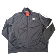 Nike Jacket Track Men Black 544139 060 Swoosh Running Sportswear Vntg Si... - $45.00
