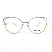 Vogue Eyeglasses Frames VO 4068 5024 Gold Pink Cat Eye Full Wire Rim 51-17-135 - $58.69