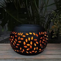 Solar Table Lantern Outdoor Waterproof- Flickering Flame Solar Powered LED Light - £39.65 GBP