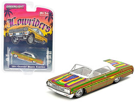 1964 Chevrolet Impala Lowrider Gold Metallic with Graphics and White Top and Int - £17.92 GBP