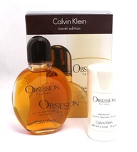 Calvin Klein Obsession for Men Set - 0.4 oz EDT Spray and 2.6 oz Deodorant - £38.94 GBP