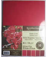 Recollections Cardstock Paper 8 1/2&quot; x 11&quot; 50 Sheets 65 lb 5 color SHADE... - $15.42