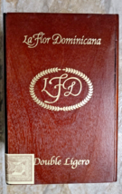 La Flor Dominicana Double Ligero Wooden Cigar Box 6 5/8 x 4 1/2 x 3 1/2 - £9.48 GBP