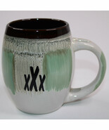 My Cafe Coffee Mug  xXx Green Brown Beige Tea Cup Very Good Condition Ni... - $10.65