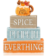 4 Pcs Fall Decorations for Home Spice Pumpkin Everything Table Decor Fal... - $300.94 MXN