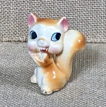 Vintage Kitsch 2 1/4 Inches Chipmunk Figurine Big Eyes Buck Teeth Woodland - $10.89